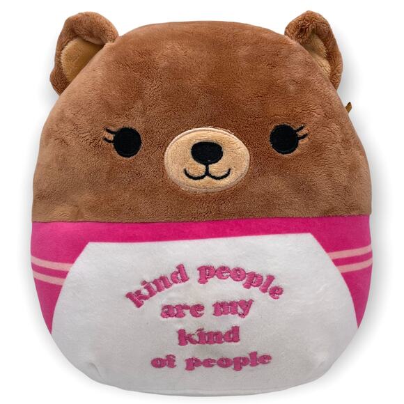 Squishmallow 8" Hilary The Kind People Bear Soft Sensory Plush by KellyToy - Picture 1 of 6